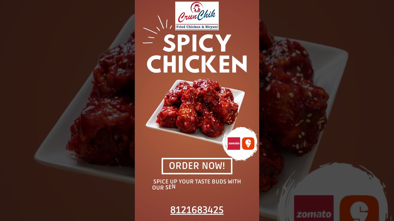 🐓 Fried Spicy chicken that makes your heart sing!🎉                        