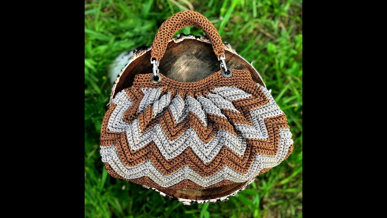 Как связать крючком мягкую сумку. часть 2