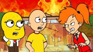 Spongebob And Caillou Burn The School Down/Grounded