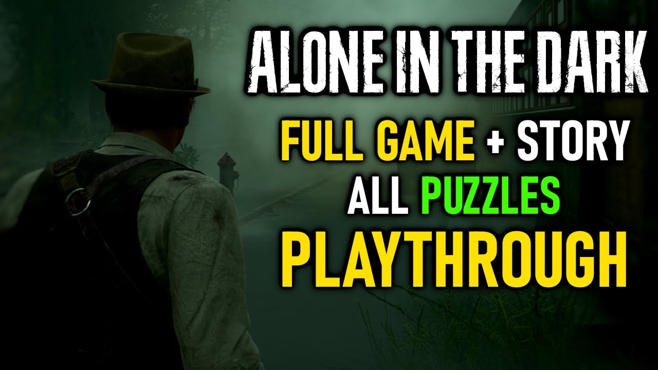 Alone in The Dark - All Puzzle Solutions & Story (Full Game Playthrough)