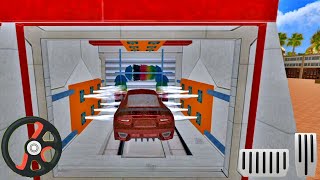 Car Wash Garage Service Workshop - Red Car Driving - Modern Wash - Best Android Gameplay screenshot 2