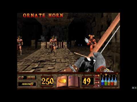 Witchaven II Blood Vengeance (DOSBox) - Level 15 Lungs of Hell - Uncommented