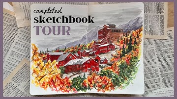 In-Depth Sketchbook Flip Through | First Semester of Art School