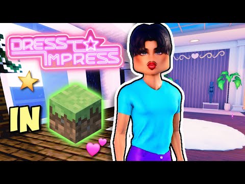 I Built the *PERFECT* DRESS TO IMPRESS Room in MINECRAFT