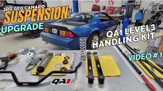 QA1 rear suspension INSTALL. For the 3rd Gen Camaro  track-project.  part 1