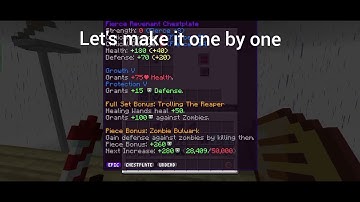 Reaching Slayer Level 7 and making reaper set 🥰😈 #craftersmc #craftersmcskyblock