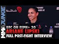 Ariane Lipski: 'Queen of Violence' back after kneebar | UFC on ESPN+ 30 post-fight interview