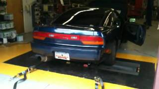 sr20det dyno pull at 16psi gt2871r .86