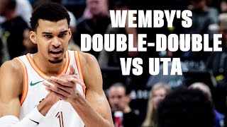 Victor Wembanyama's Double-Double vs Utah Jazz | 2.25.2024