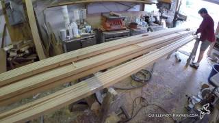 I got some nice fresh-cut cypress directly from a mill in Georgia. It is too wet to make into strips, but to heavy to move. So, I