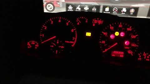 Audi A4 B5 instrument cluster first simulation test via Arduino on SimHub- ETS2