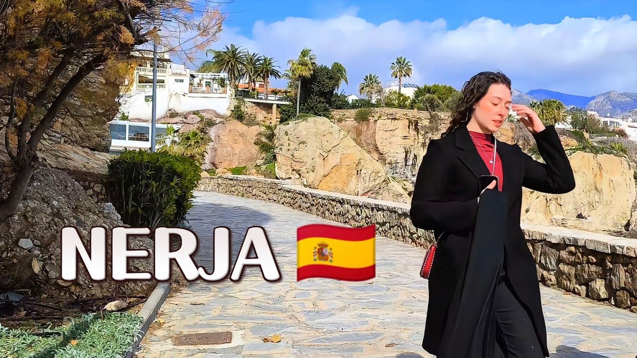 🔥 Paso a paso visita NERJA, Málaga, España 🇪🇸 COSTA DEL SOL 🌞 4K 