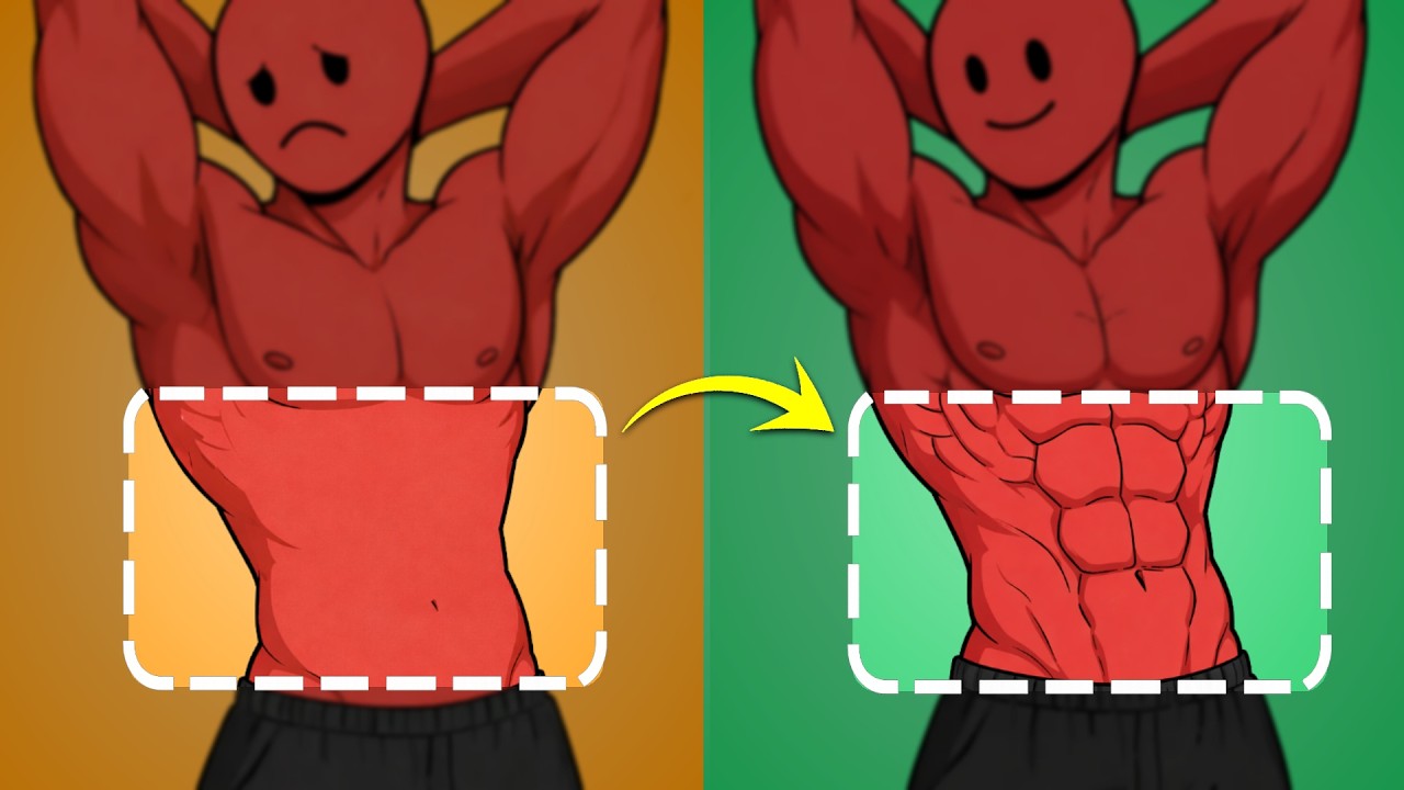 Os ÚNICOS 4 exercícios que você precisa para ter um abdômen definido (treino em casa)