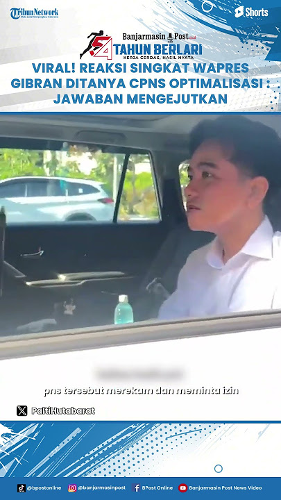 Vice President Gibran's Brief Reaction to Questions About Optimizing CPNS: His Answer is Surprising