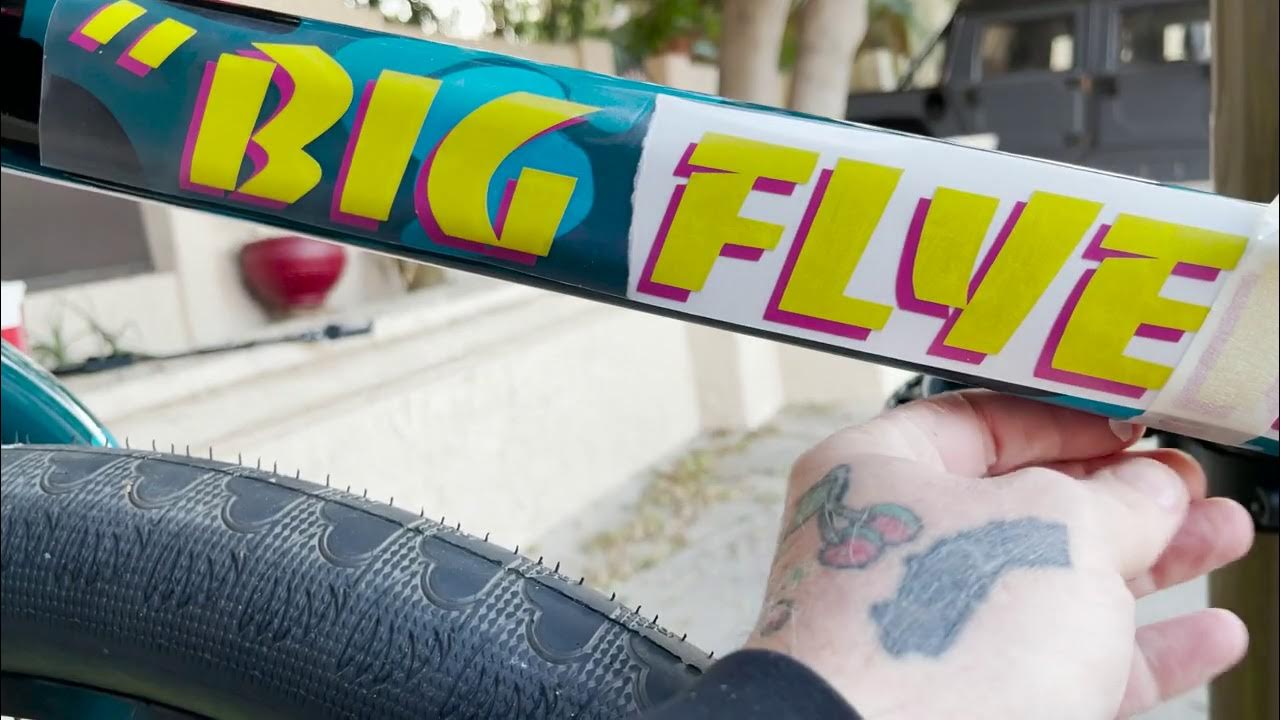 applying bike decals