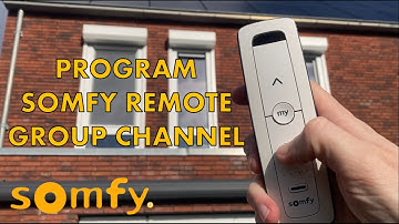 Program group channel on Somfy remote | Easy to understand DIY