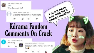 ⁣Kdrama Fandom comments on crack