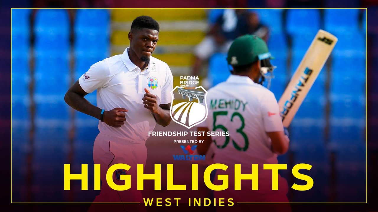 Highlights West Indies v Bangladesh Strong Day For The Men In Maroon! 1st Test Day 2