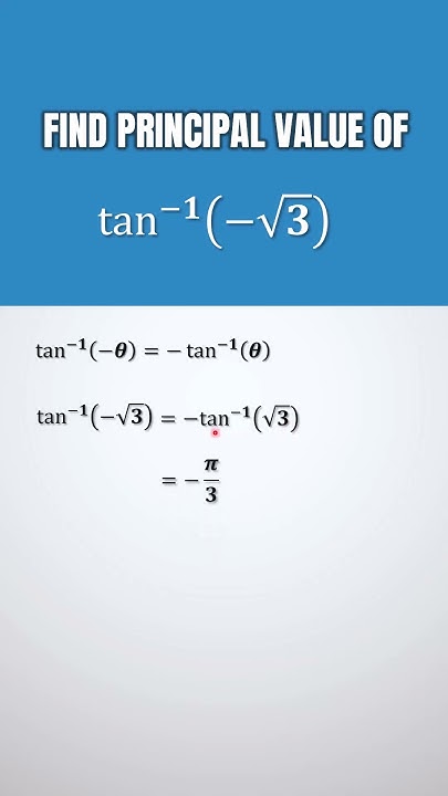 how-to-find-principal-value-of-tan-inverse-of-negative-square-root-3