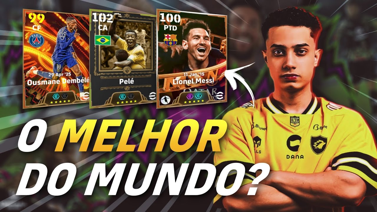 Como joga o MELHOR JOGADOR de eFootball? - React Jvictor PRO