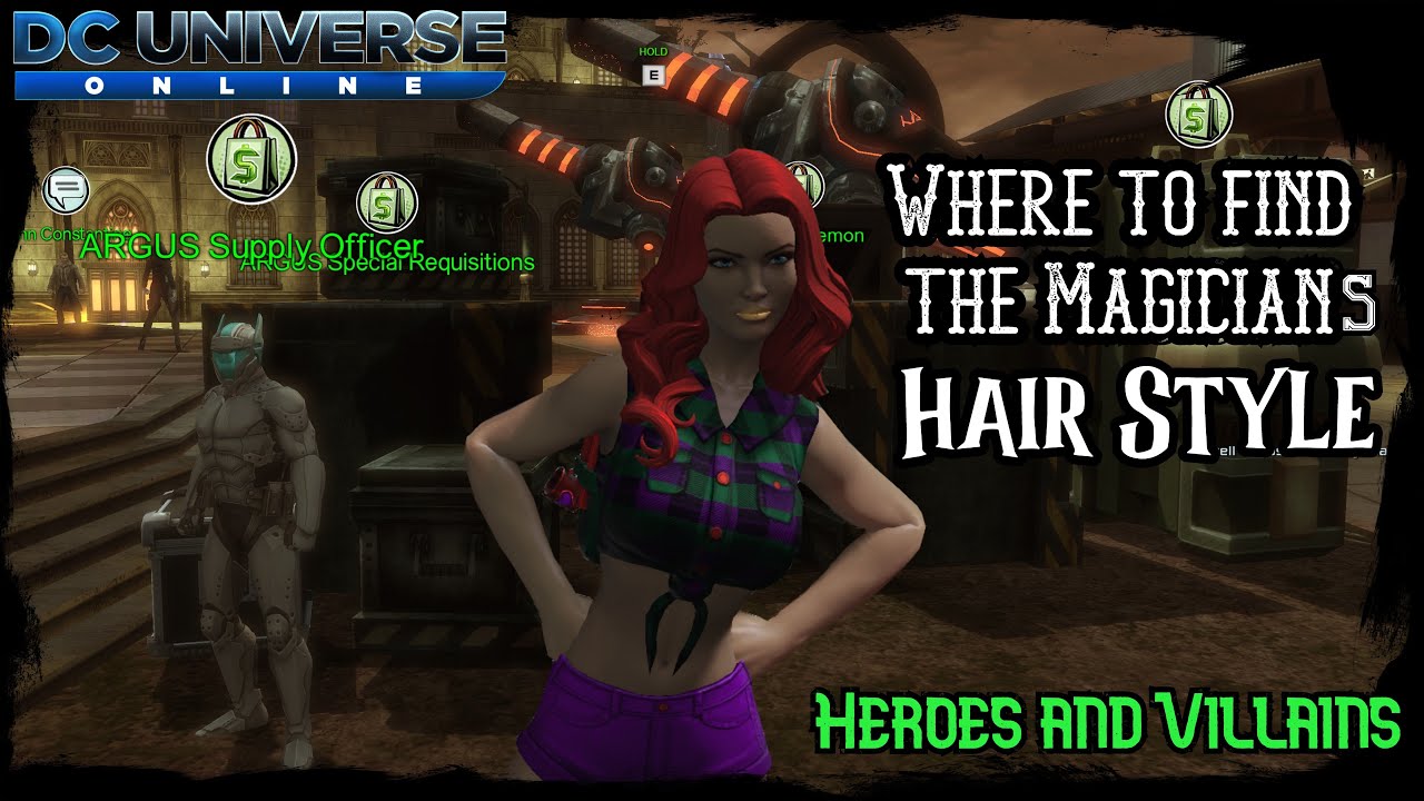 DCUO Where To Get The Magician's Hair Style For Heroes & Villains