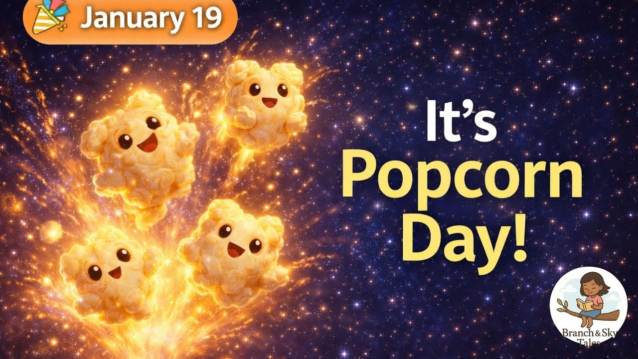 The Night Popcorn Reached the Stars 🍿✨ | National Popcorn Day Bedtime Story