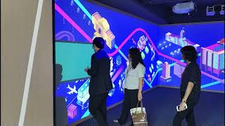 Famous 673 inches U shape interactive infrared multi touch projection wall part 2 Wealth
