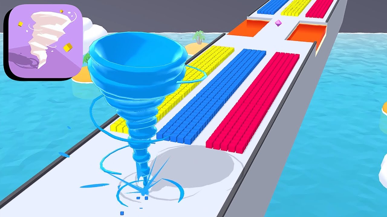 Crazy Tornado Colors - All Levels Gameplay Android,ios (Levels 16-19)