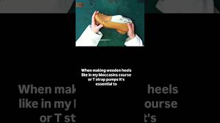 Wooden Heel Making - Correct Way #handcraftedshoes #handmade #shoemakingschool #shoemanufacturing