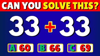 🏆 Only Geniuses Pass This Math Challenge | 30 Questions 🔥