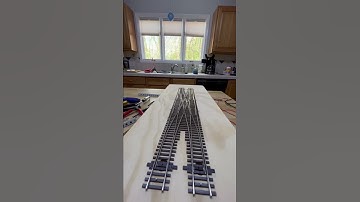 HO scale double crossover mechanism. Top view.