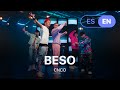 CNCO - Beso (Lyrics / Letra English &amp; Spanish)