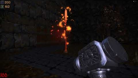 Doomsday Engine 2.x - Hexen Xmas Tree burning test.