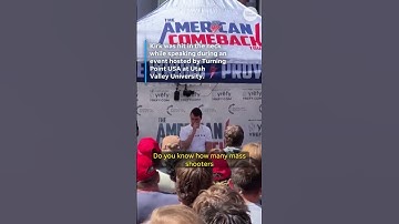 Charlie Kirk shot: Eyewitness video captures moment during debate on Utah campus
