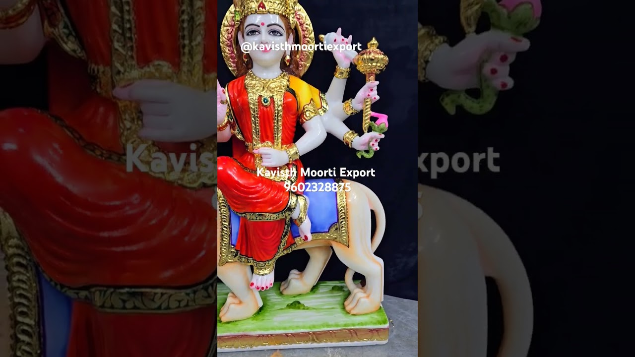 Marble Ma Durga Statue | Ma Vaishno Devi | Marble Statue Manufacturer | Kavisth Moorti Export |
