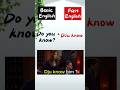Basic English vs American English.