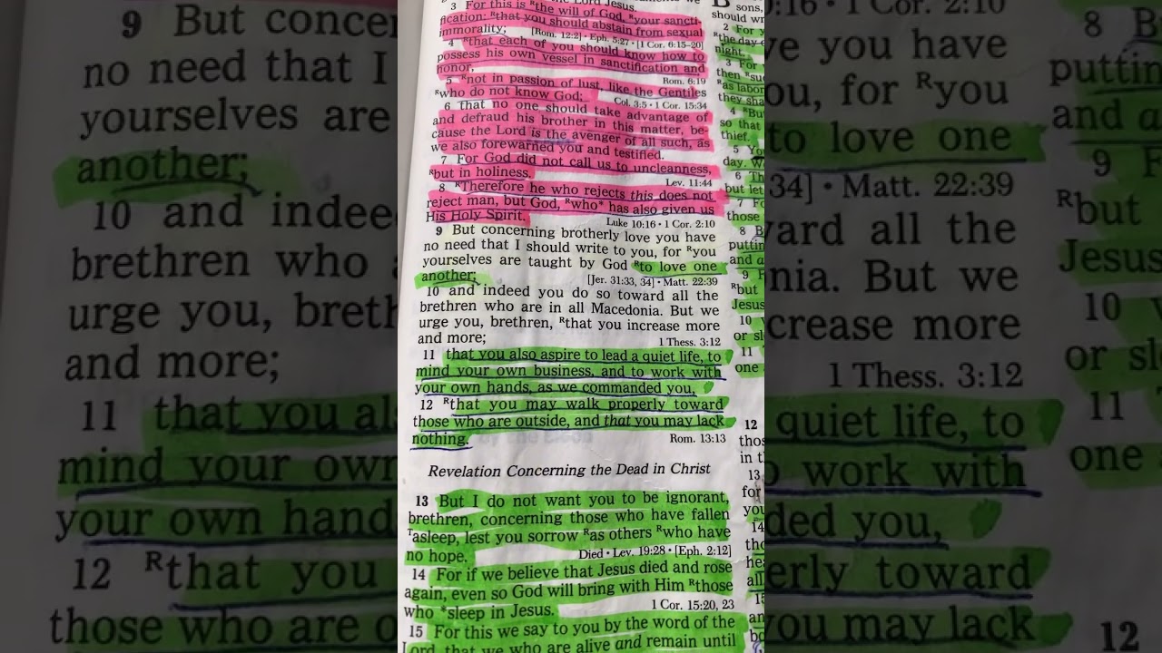 1 Thessalonians 4  Directions for Growth