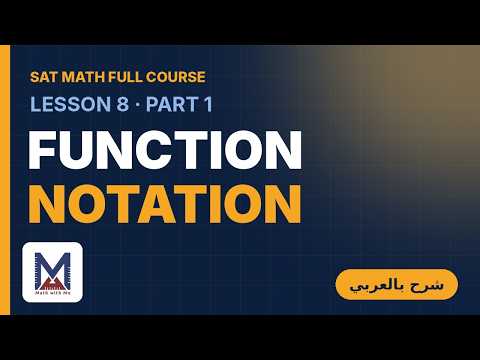 Lesson 8: Function Notation Part 1 - YouTube