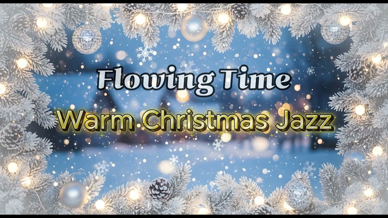 ⛔ 중간광고없음 | 카페음악·매장음악 | Flowing Time – Warm Christmas Jazz ☕🎄 | Cozy Café Jazz