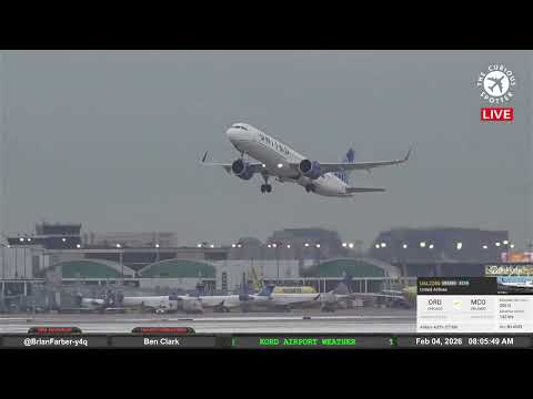 🔴 LIVE: ❄️ WINTER  PLANESPOTTING at CHICAGO O’HARE ✈️ - an AVGEEK PARADISE