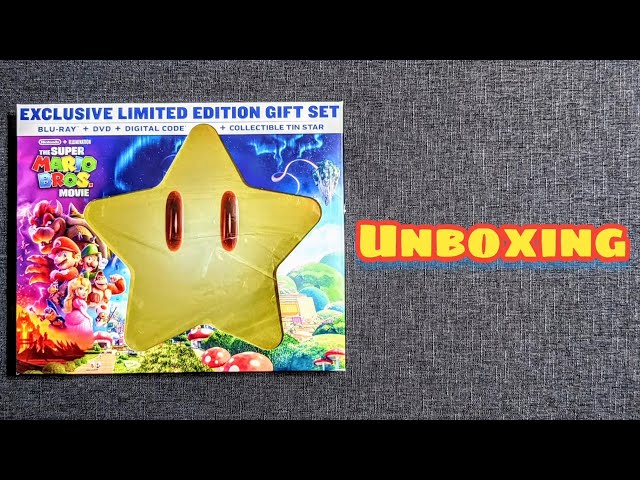 Unboxing EXCLUSIVE Limited Edition The Super Mario Bros. Movie 4K Star Tin  Blu-Ray! 