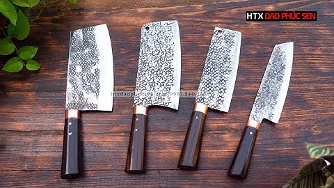 ❌❣️BỘ DAO CHẶT-THÁI -LỌC CÁN MUN KHÂU ĐỒNG ĐỎ ❤️💯❌ - HÀNG CHUẨN CỦA HTX DAO PHÚC SEN