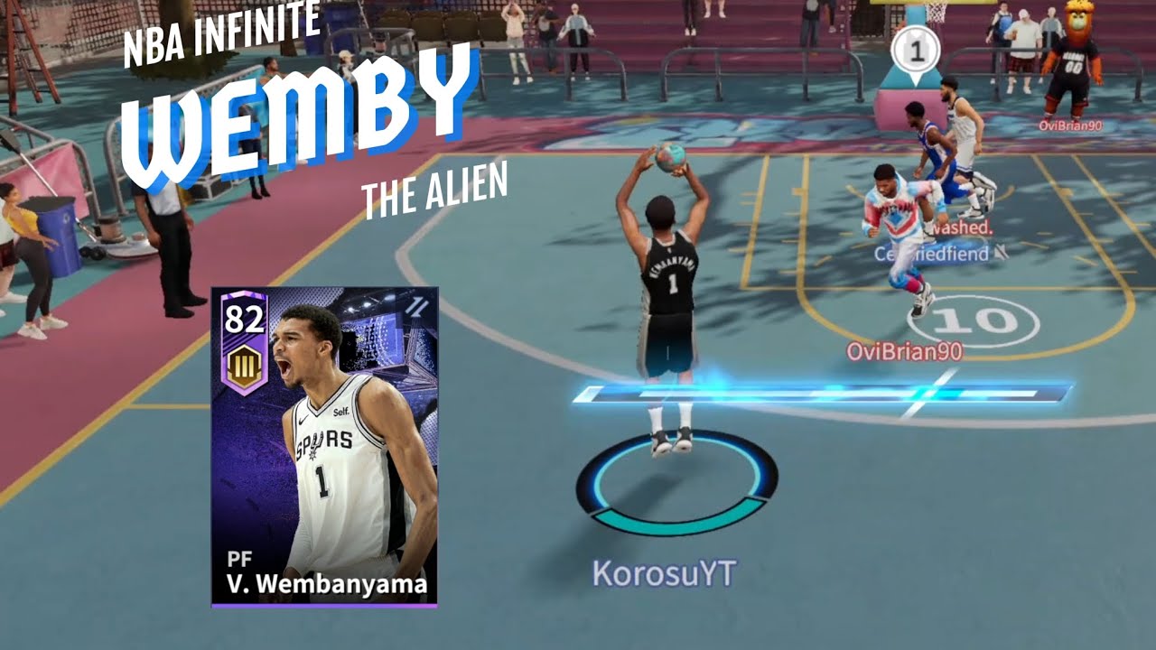 RAREST CARD IN THE GAME!!! 82 OVR VICTOR WEMBANYAMA TAKES ON 3v3 RANKED | NBA INFINITE GAMEPLAY