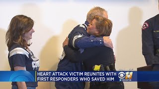 Heart Attack Survivor Reunites With First Responders Who Saved Him