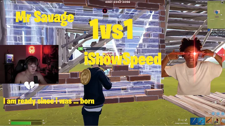 MrSavage trolls IShowSpeed in a 1v1