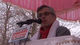 Omar Abdullah At Shangus Mla Adv Reyaz Ah Khan