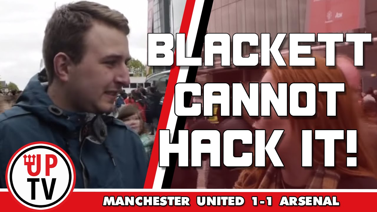 Blackett can't hack it! | FANCAM | Manchester United 1-1 Arsenal mufc news