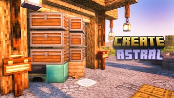 Revolutionizing Storage & Item Transportation Contraption Ep7 Create: Astral Modpack