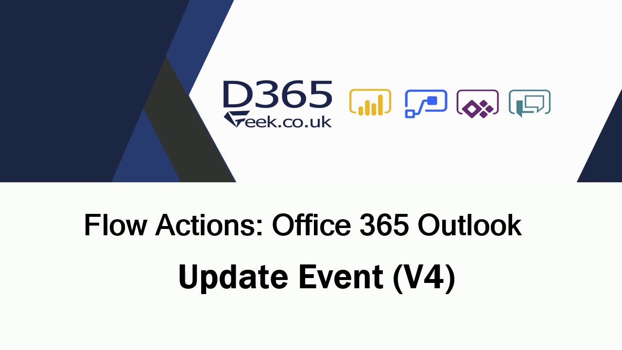 Office 365 Outlook Actions: Update Event (V4) - YouTube