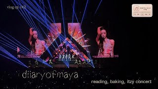 silent &amp; cozy vlog | itzy concert, reading, baking | ep 002